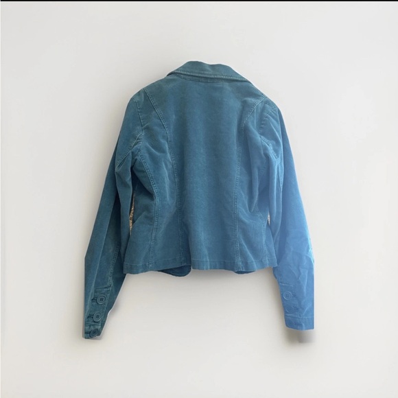 Bill Blass Teal Corduroy Blazer - Picture 2 of 4